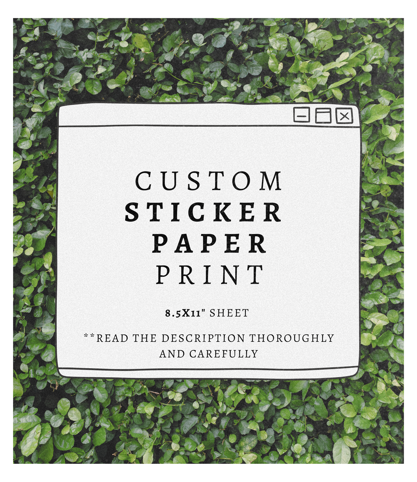 Sticker Paper Print