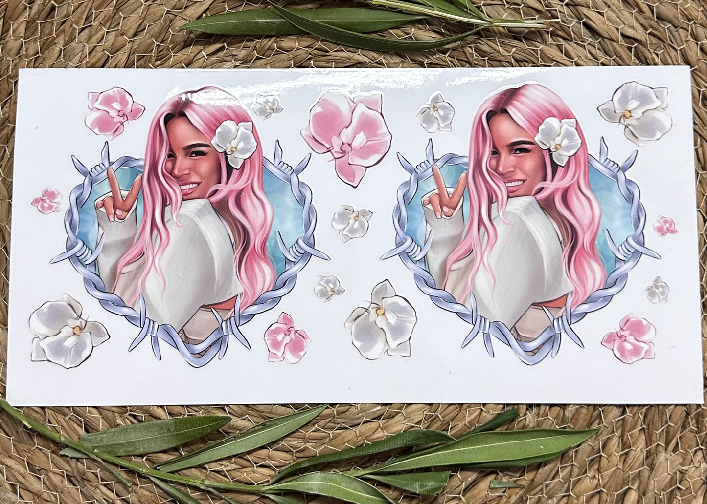 RTS-16oz UV DTF| Thorn Heart | Single Sided