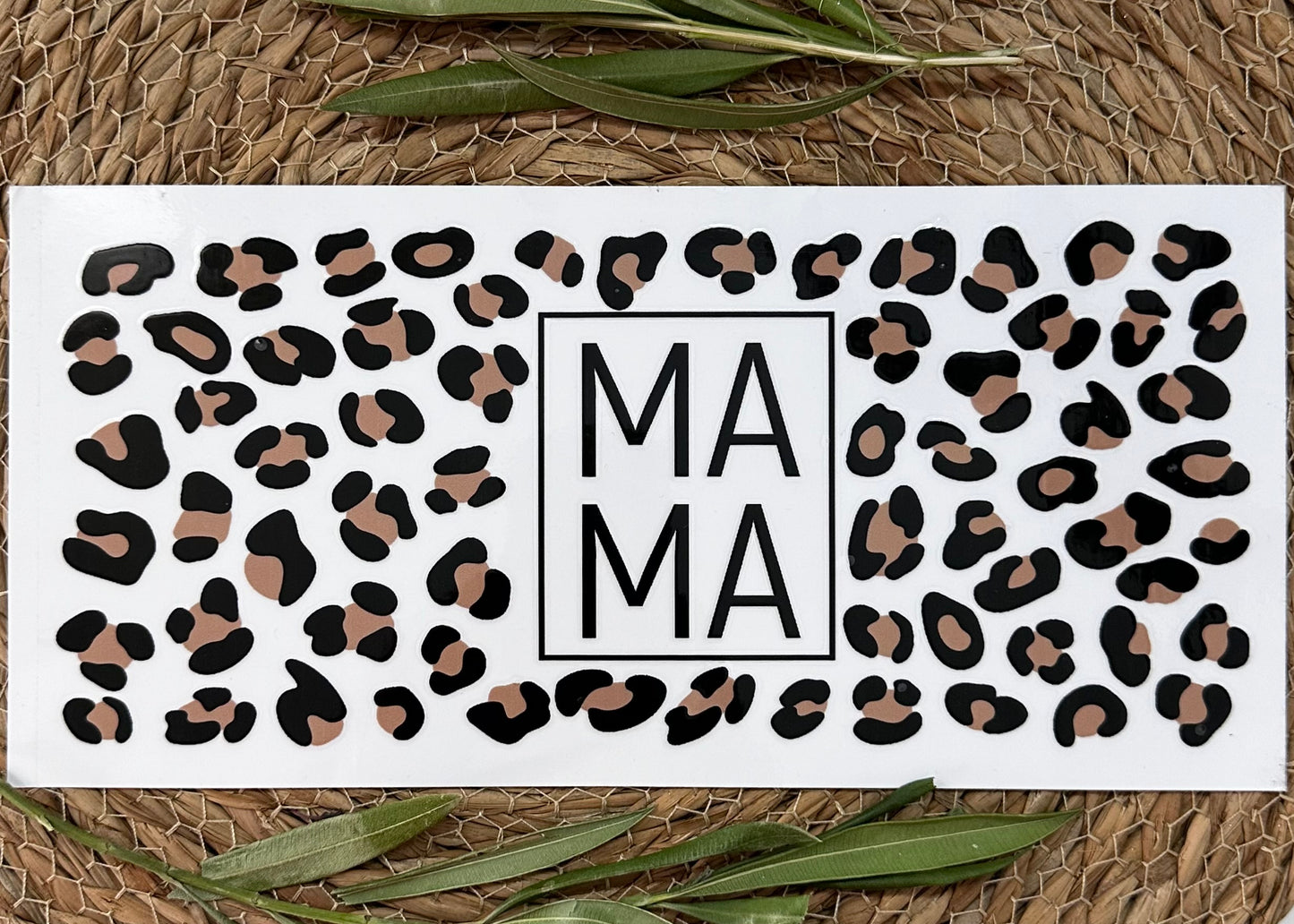 RTS-16oz UV DTF| Leopard Mama | Single Sided