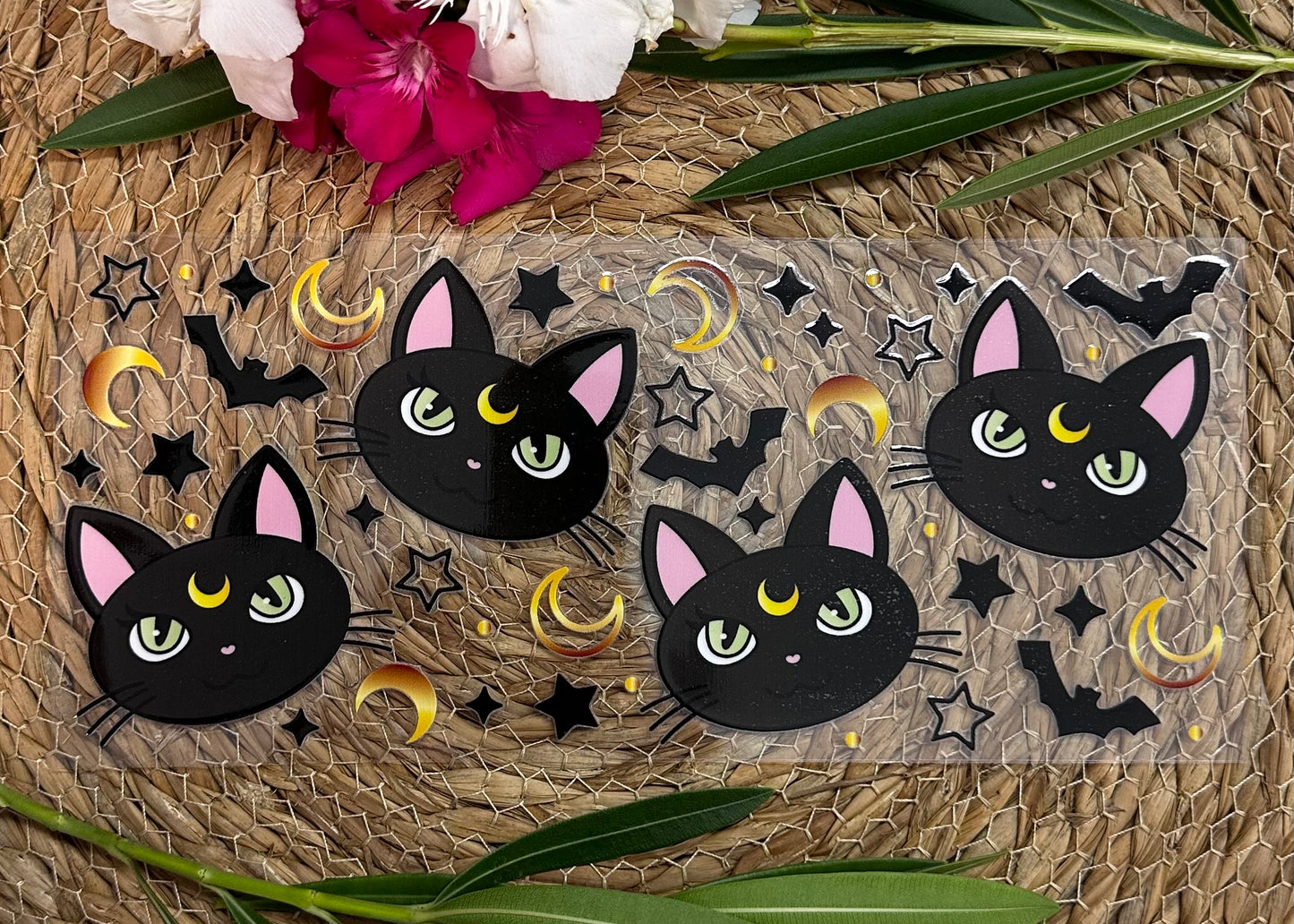 RTS-16oz UV DTF| Black Cat| Single Sided