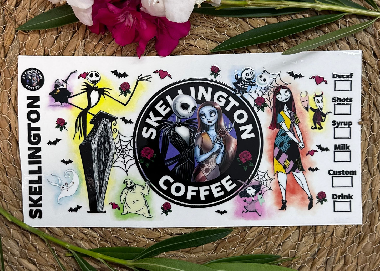 RTS-16oz UV DTF| Skellington| Single Sided