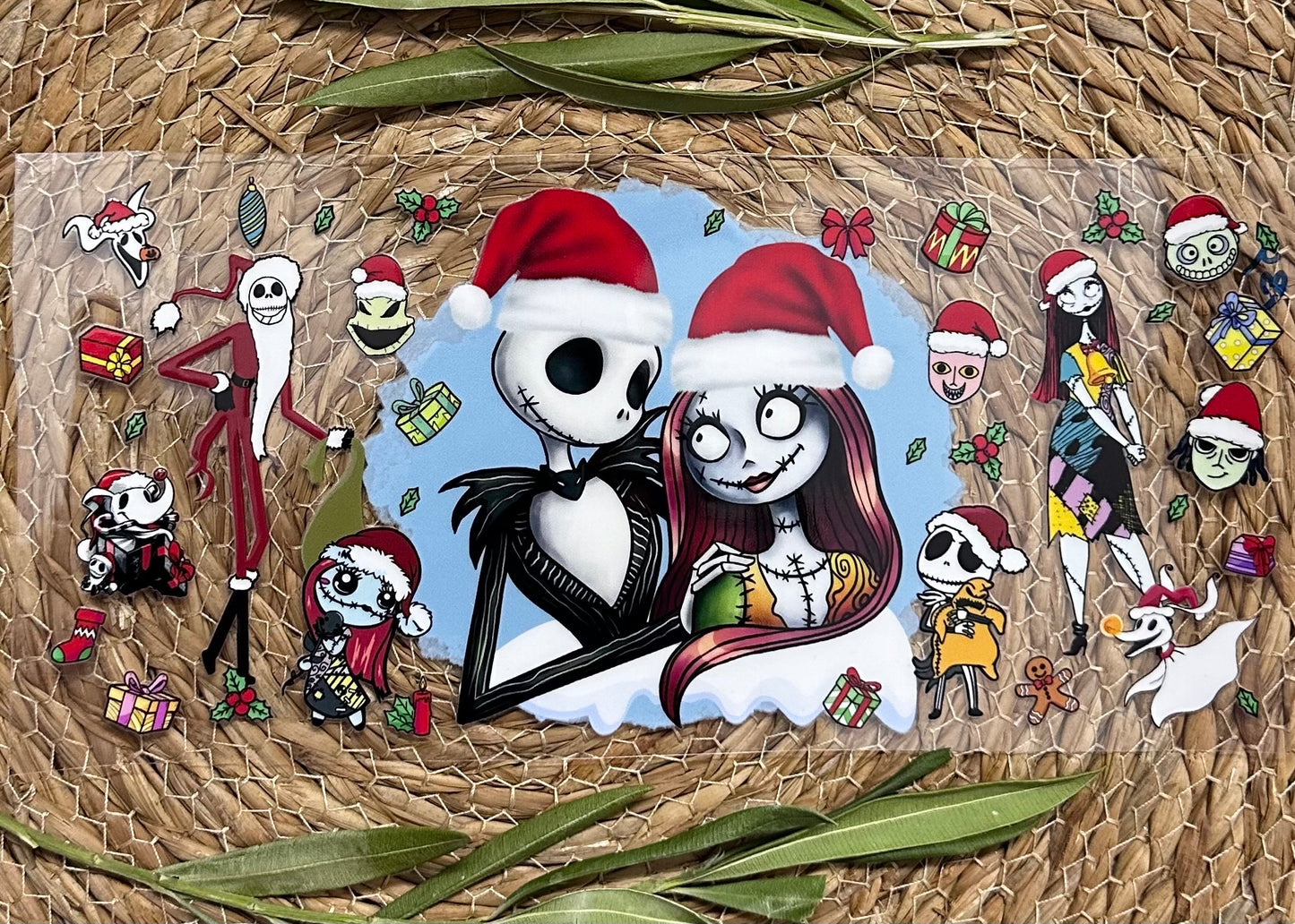 RTS-16oz UV DTF| Jack Christmas Sally | Single Sided