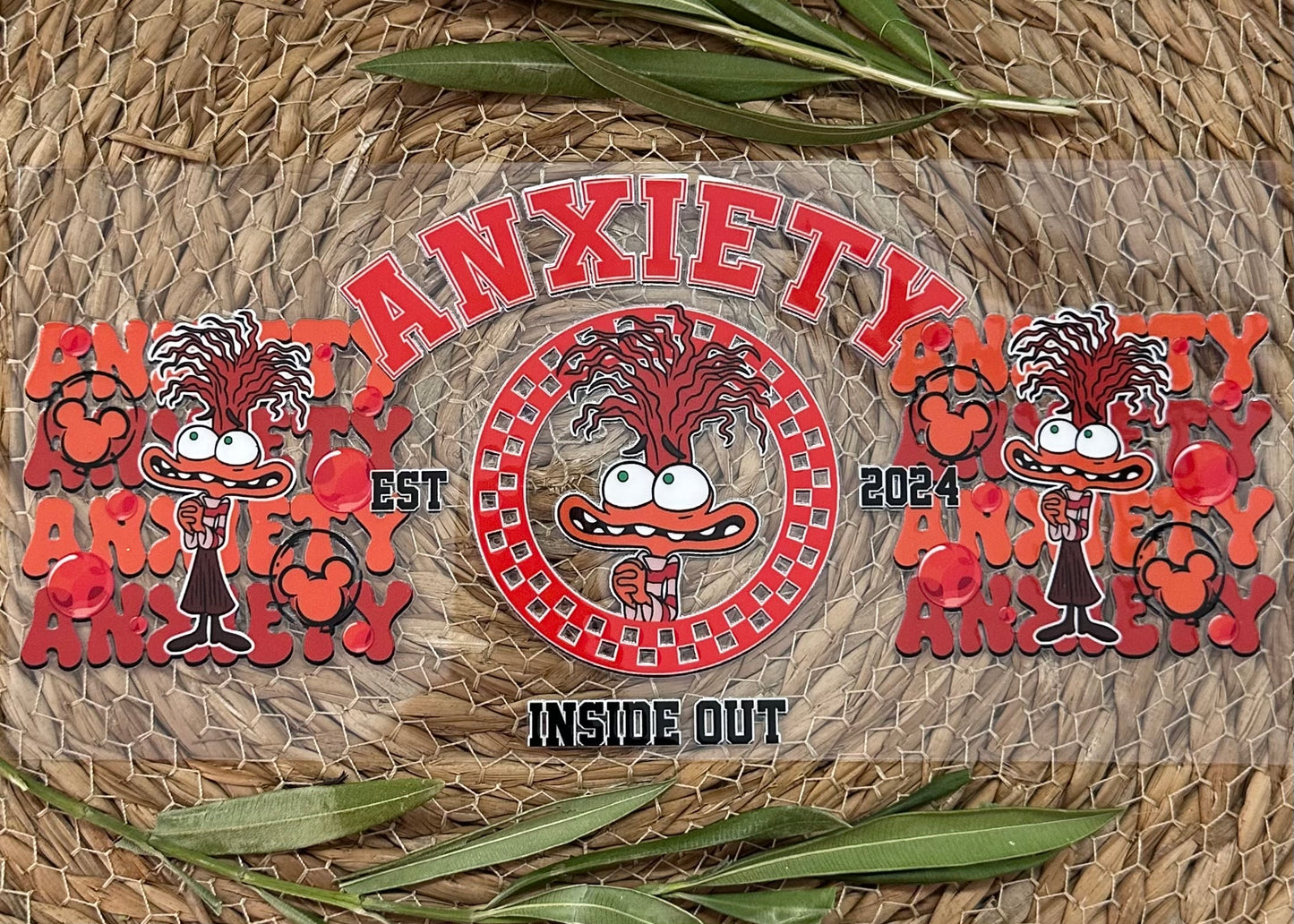 RTS-16oz UV DTF| Anxiety | Double Sided