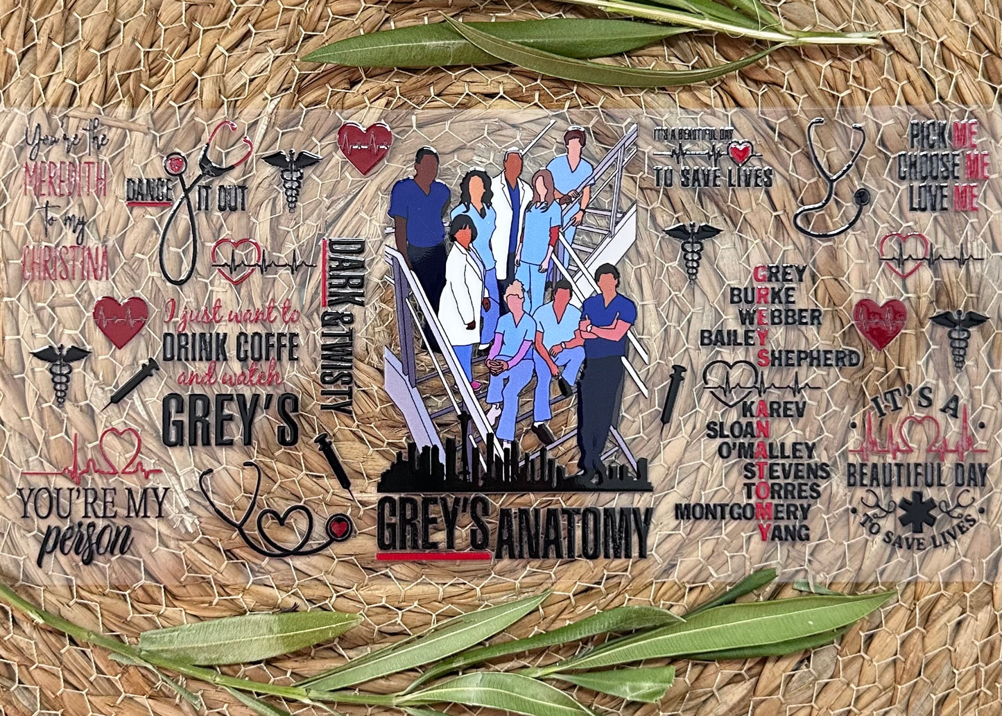 RTS-16oz UV DTF| G’s Anatomy | Double Sided