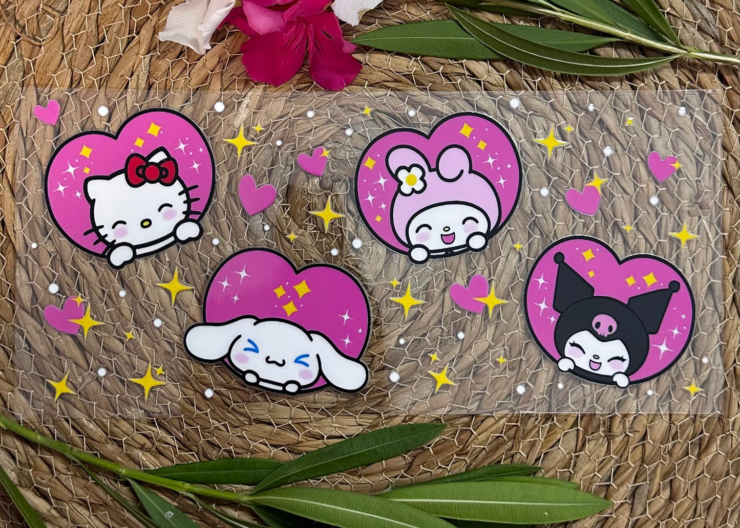 RTS-16oz UV DTF|HK Hearts| Double Sided