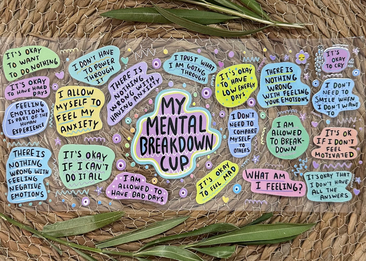 RTS-16oz UV DTF| Mental Breakdown | Single Sided