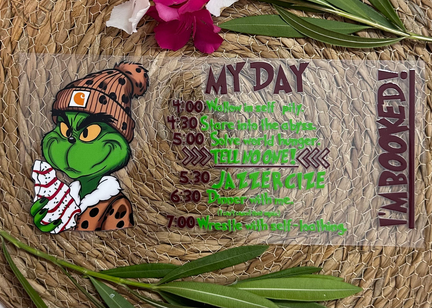 RTS-16oz UV DTF| I'm Booked | Double Sided