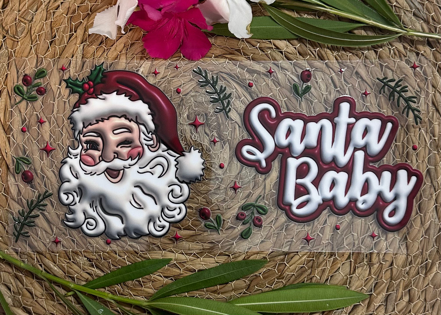 RTS-16oz UV DTF| Santa Baby| Double Sided