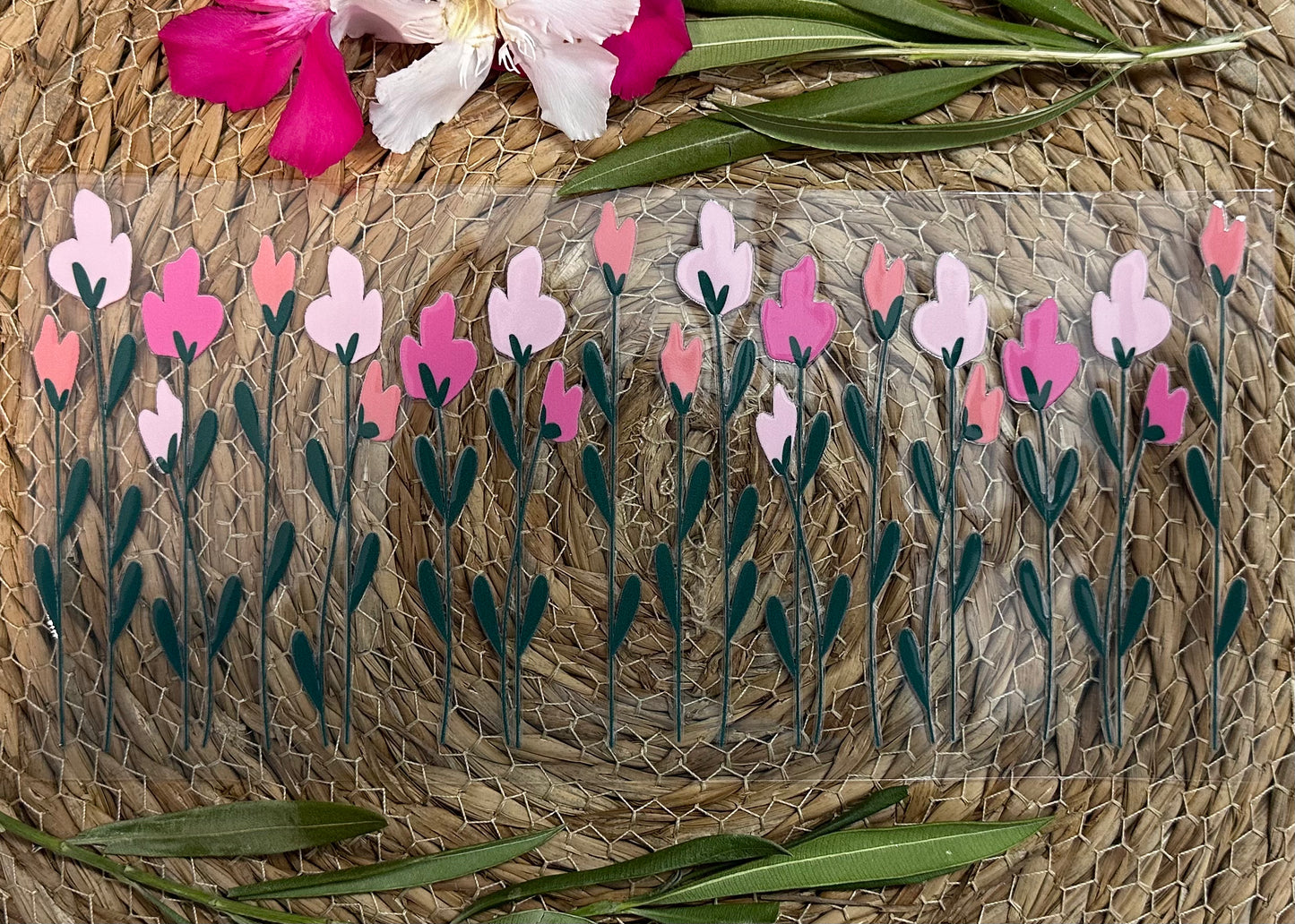 RTS-16oz UV DTF| Floral | Double Sided