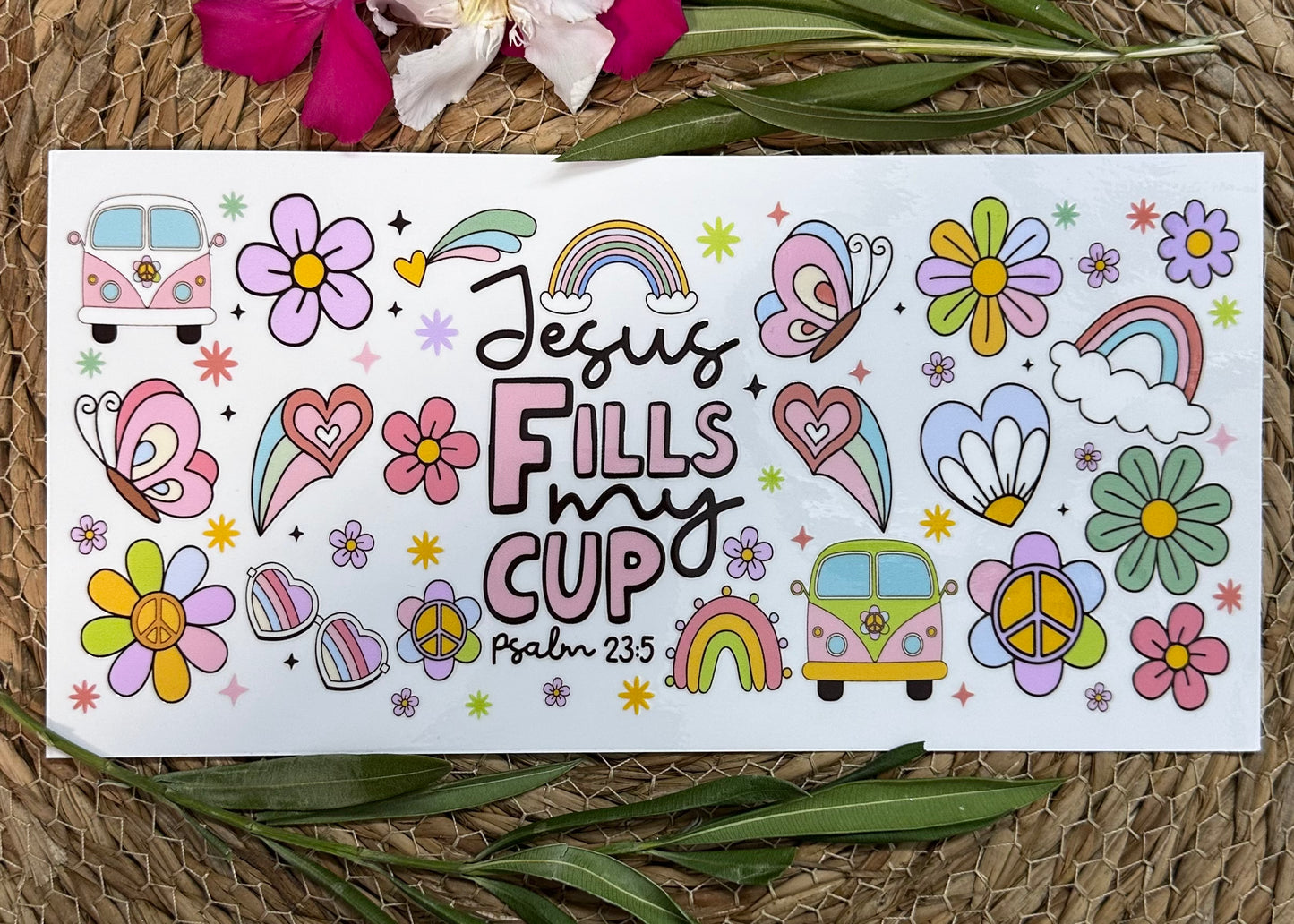 RTS-16oz UV DTF| Jesus Fills My Cup | Single Sided