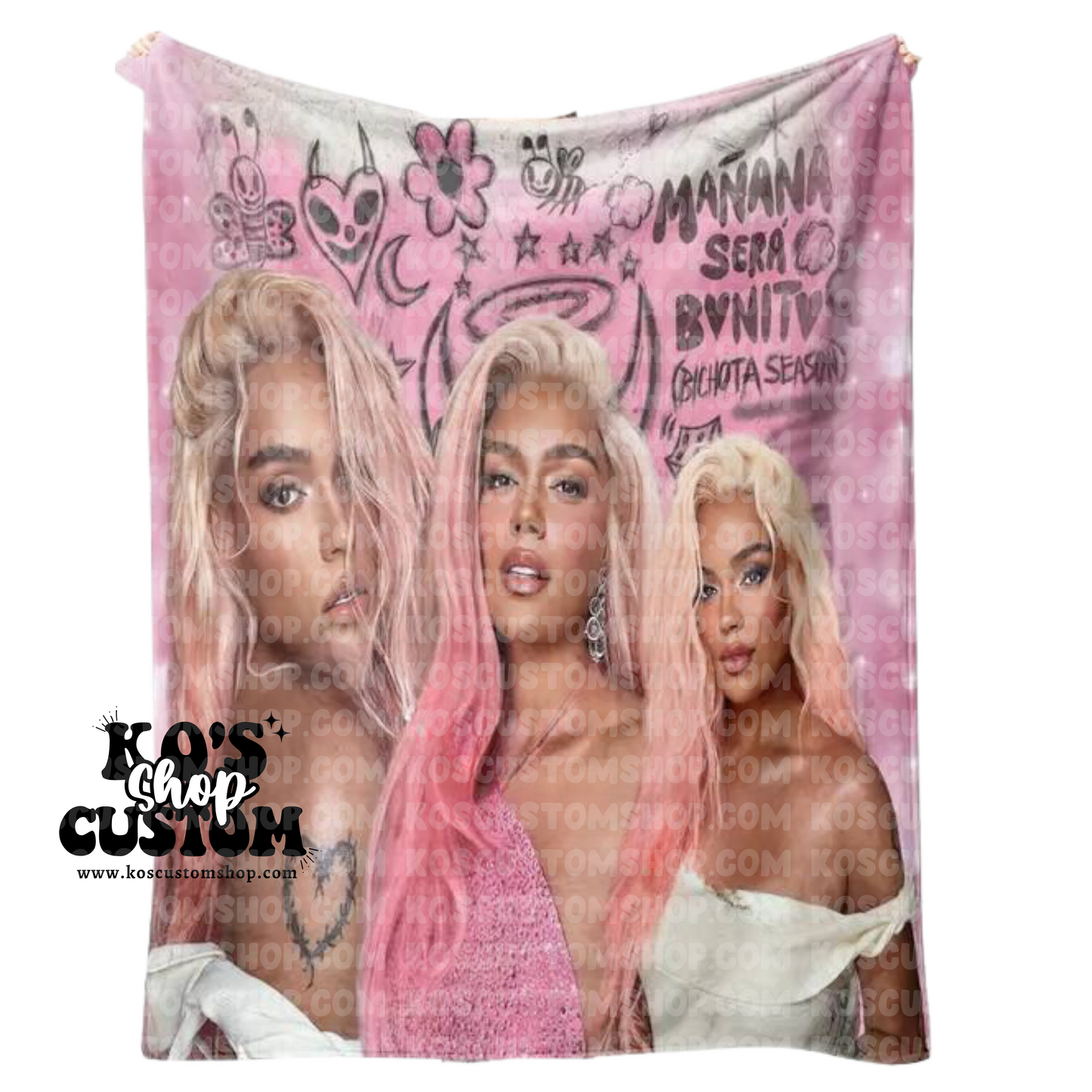 Karol G Blanket (Pink)