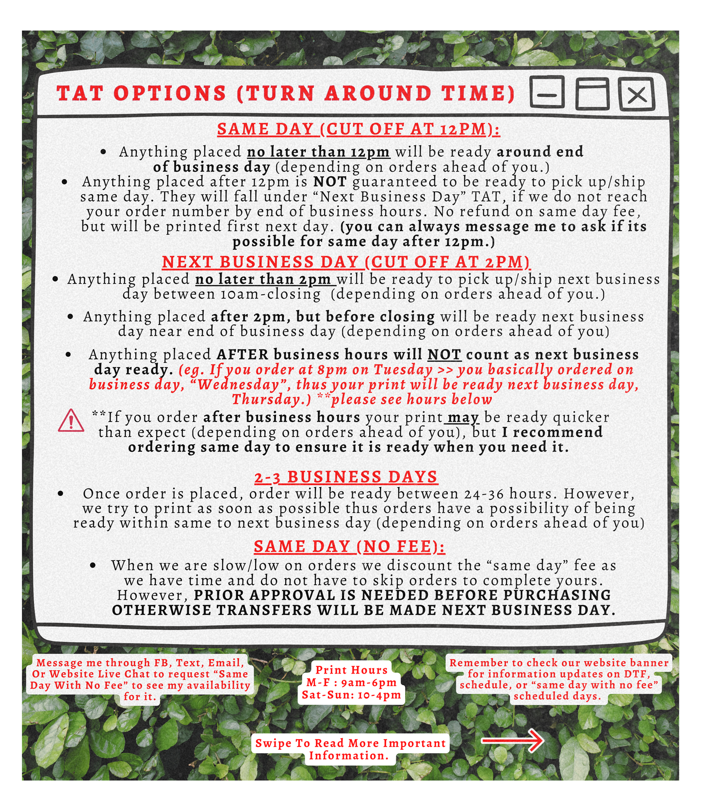 Custom REGULAR DTF Transfer