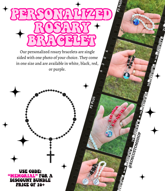 Personalized Rosary Bracelet