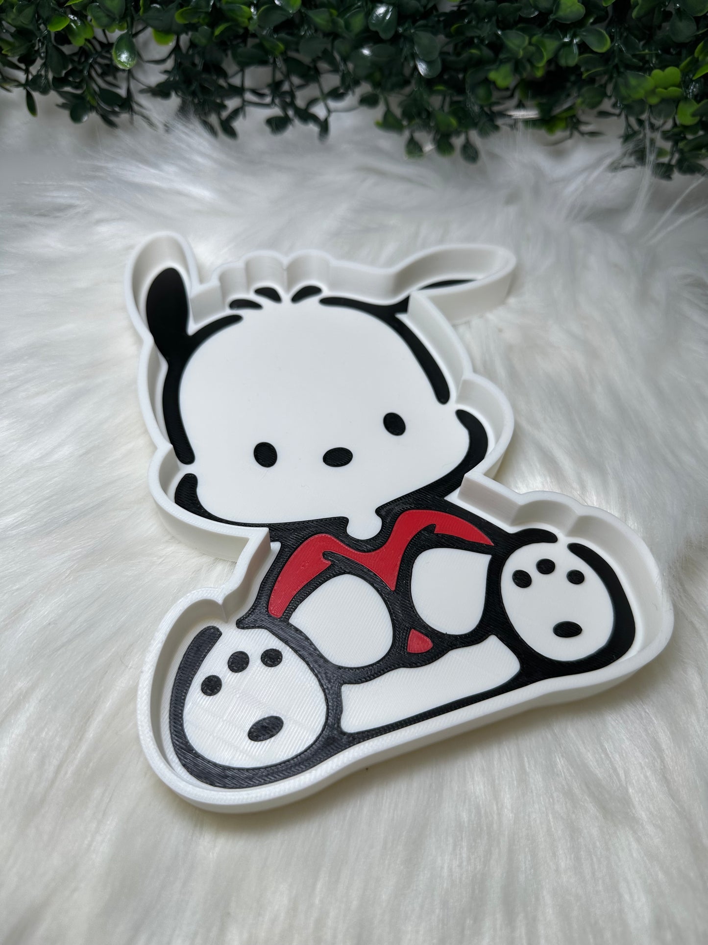 RTS- Pochacco Tray (Red Shirt)