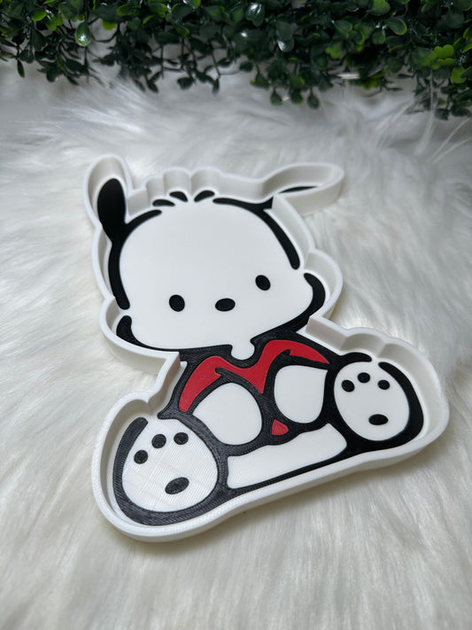 RTS- Pochacco Tray (Red Shirt)