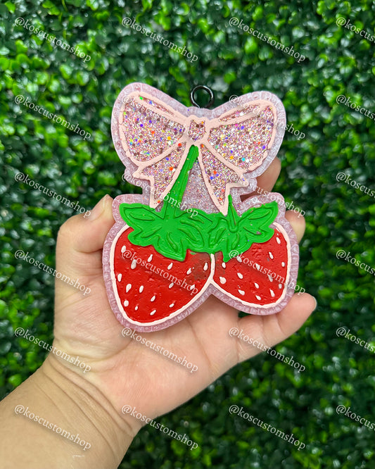 Strawberry Bow Freshie