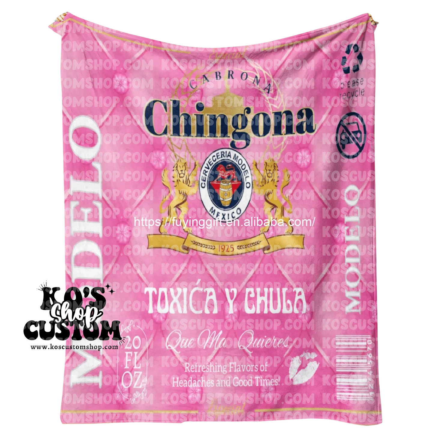 Chingona "Toxica y Chula" Blanket